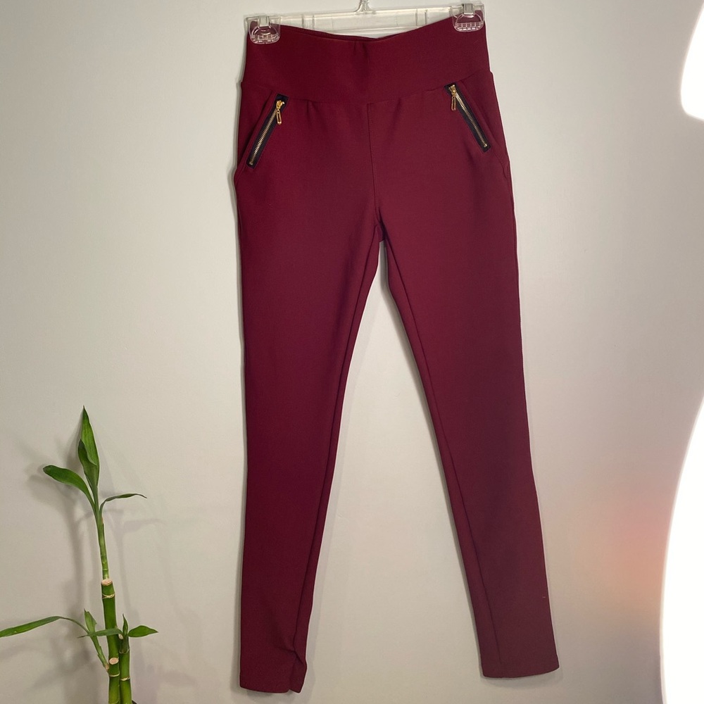 Maroon business casual pants
